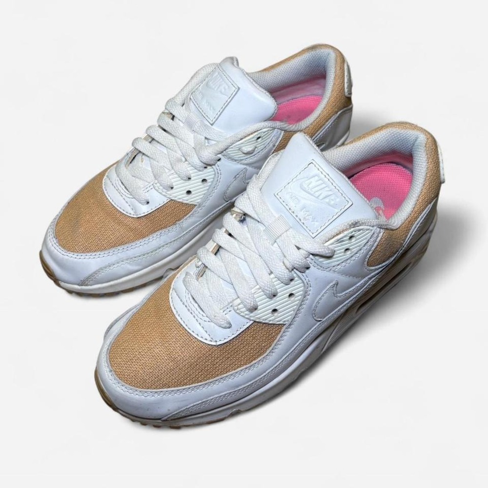 Nike Women's White and Tan Sneakers